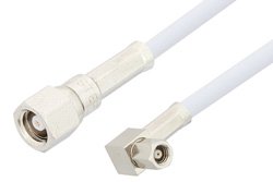 SMC Plug to SMC Plug Right Angle Cable 48 Inch Length Using RG188 Coax, RoHS