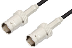 BNC Female to BNC Female Cable 60 Inch Length Using RG174 Coax, RoHS