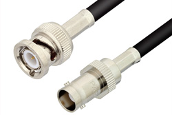 BNC Male to BNC Female Cable 48 Inch Length Using RG223 Coax