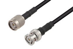 TNC Male to BNC Male Cable 24 Inch Length Using PE-C200 Coax