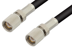 75 Ohm 1.6/5.6 Plug to 75 Ohm 1.6/5.6 Plug Cable 12 Inch Length Using 75 Ohm RG59 Coax, RoHS