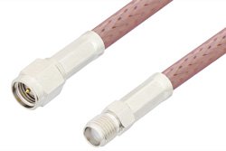 SMA Male to SMA Female Cable 24 Inch Length Using RG142 Coax