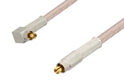 MC-Card Plug to MC-Card Plug Right Angle Cable 48 Inch Length Using RG316 Coax