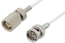 75 Ohm 1.6/5.6 Plug to 75 Ohm BNC Male Cable Using 75 Ohm RG187 Coax