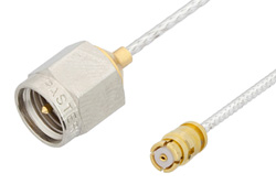 SMA Male to SMP Female Cable Using PE-SR047FL Coax, RoHS