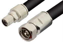 N Male to 7/16 DIN Male Cable Using RG218 Coax