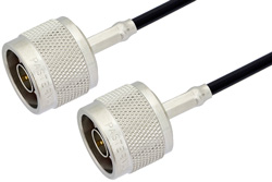 N Male to N Male Cable Using RG174 Coax