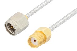 SMA Male to SMA Female Cable 36 Inch Length Using PE-SR405FL Coax, RoHS