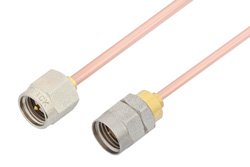 SMA Male to 1.85mm Male Cable 6 Inch Length Using RG405 Coax, RoHS