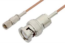 10-32 Male to BNC Male Cable Using RG178 Coax, RoHS