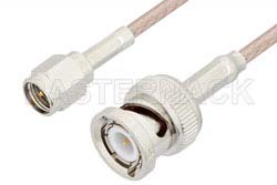 SMA Male to BNC Male Cable 12 Inch Length Using RG316 Coax
