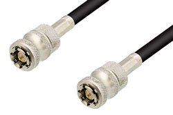 QD SMA Male to QD SMA Male Cable Using RG58 Coax