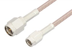 SMA Male to SSMA Male Cable 12 Inch Length Using RG316 Coax, RoHS