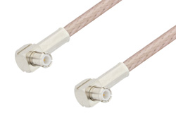 MCX Plug Right Angle to MCX Plug Right Angle Cable 48 Inch Length Using RG316-DS Coax