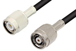 TNC Male to Reverse Polarity TNC Male Cable 36 Inch Length Using PE-C195 Coax