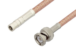 SMB Plug to BNC Male Cable 36 Inch Length Using PE-P195 Coax