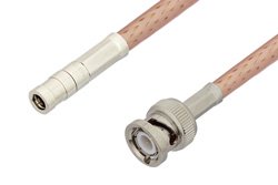 SMB Plug to BNC Male Cable Using PE-P195 Coax