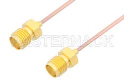 SMA Female to SMA Female Cable 12 Inch Length Using PE-047SR Coax