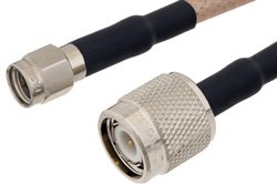 SMA Male to TNC Male Cable 60 Inch Length Using RG141 Coax