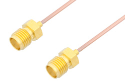 SMA Female to SMA Female Cable 48 Inch Length Using PE-047SR Coax, RoHS