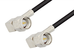 SMA Male Right Angle to SMA Male Right Angle Cable 48 Inch Length Using RG174 Coax, RoHS