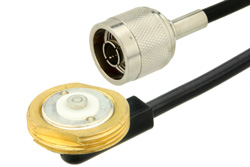 N Male to NMO Mount Connector Cable 60 Inch Length Using RG58 Coax