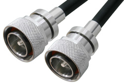 7/16 DIN Male to 7/16 DIN Male Cable 48 Inch Length Using PE-C195 Coax