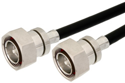 7/16 DIN Male to 7/16 DIN Male Cable 48 Inch Length Using PE-C400 Coax