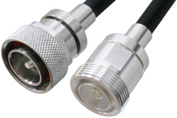 7/16 DIN Male to 7/16 DIN Female Cable 60 Inch Length Using PE-C400 Coax