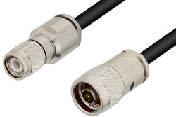 N Male to TNC Male Cable 24 Inch Length Using PE-C300 Coax