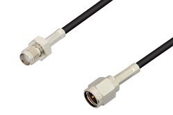 SMA Male to SMA Female Cable 24 Inch Length Using PE-C100-LSZH Coax