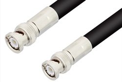 BNC Male to BNC Male Cable 24 Inch Length Using RG8 Coax