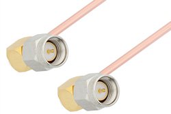 SMA Male Right Angle to SMA Male Right Angle Cable 60 Inch Length Using RG402 Coax