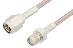SMA Male to SMA Female Cable 72 Inch Length Using RG316 Coax, RoHS