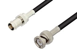 BNC Male to BNC Female Cable 36 Inch Length Using PE-C195 Coax