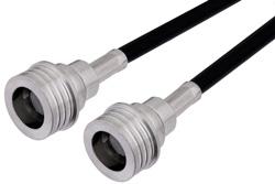 QN Male to QN Male Cable 24 Inch Length Using RG58 Coax