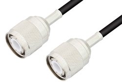 HN Male to HN Male Cable 12 Inch Length Using RG58 Coax