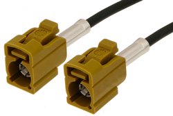 Curry FAKRA Jack to FAKRA Jack Cable 36 Inch Length Using PE-C100-LSZH Coax