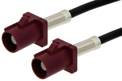 Bordeaux FAKRA Plug to FAKRA Plug Cable 60 Inch Length Using RG174 Coax