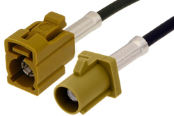 Curry FAKRA Plug to FAKRA Jack Cable Using RG174 Coax