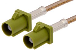 Curry FAKRA Plug to FAKRA Plug Cable Using RG316 Coax