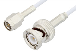 SMA Male to BNC Male Cable Using RG188 Coax, RoHS