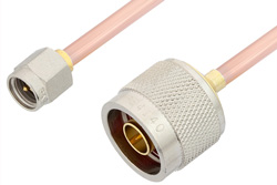 SMA Male to N Male Cable 36 Inch Length Using RG402 Coax