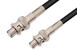 SHV Plug to SHV Plug Cable 48 Inch Length Using 75 Ohm RG59 Coax