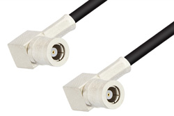 SMB Plug Right Angle to SMB Plug Right Angle Cable 48 Inch Length Using RG174 Coax