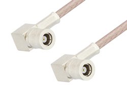 SMB Plug Right Angle to SMB Plug Right Angle Cable 12 Inch Length Using RG316 Coax