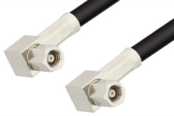 SMC Plug Right Angle to SMC Plug Right Angle Cable 60 Inch Length Using RG174 Coax