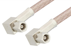 SMC Plug Right Angle to SMC Plug Right Angle Cable 60 Inch Length Using RG316 Coax, RoHS