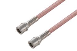 QMA Male to QMA Male Cable Using RG142 Coax