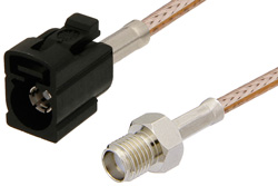 SMA Female to Black FAKRA Jack Cable Using RG316 Coax